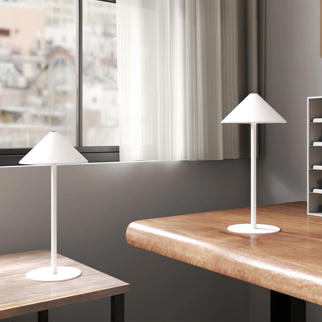 Lampada da Tavolo LED Ricaricabile ¨C Xylo ¨C Touch Dimmerabile USB Bianco