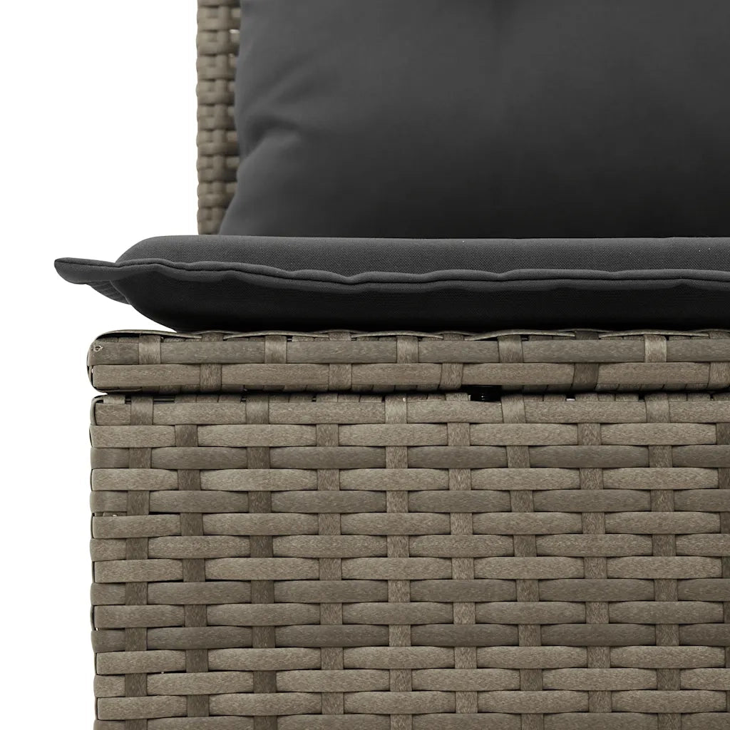Set Divano da Giardino 6pz con Cuscini Grigio Polyrattan Acacia 3327970