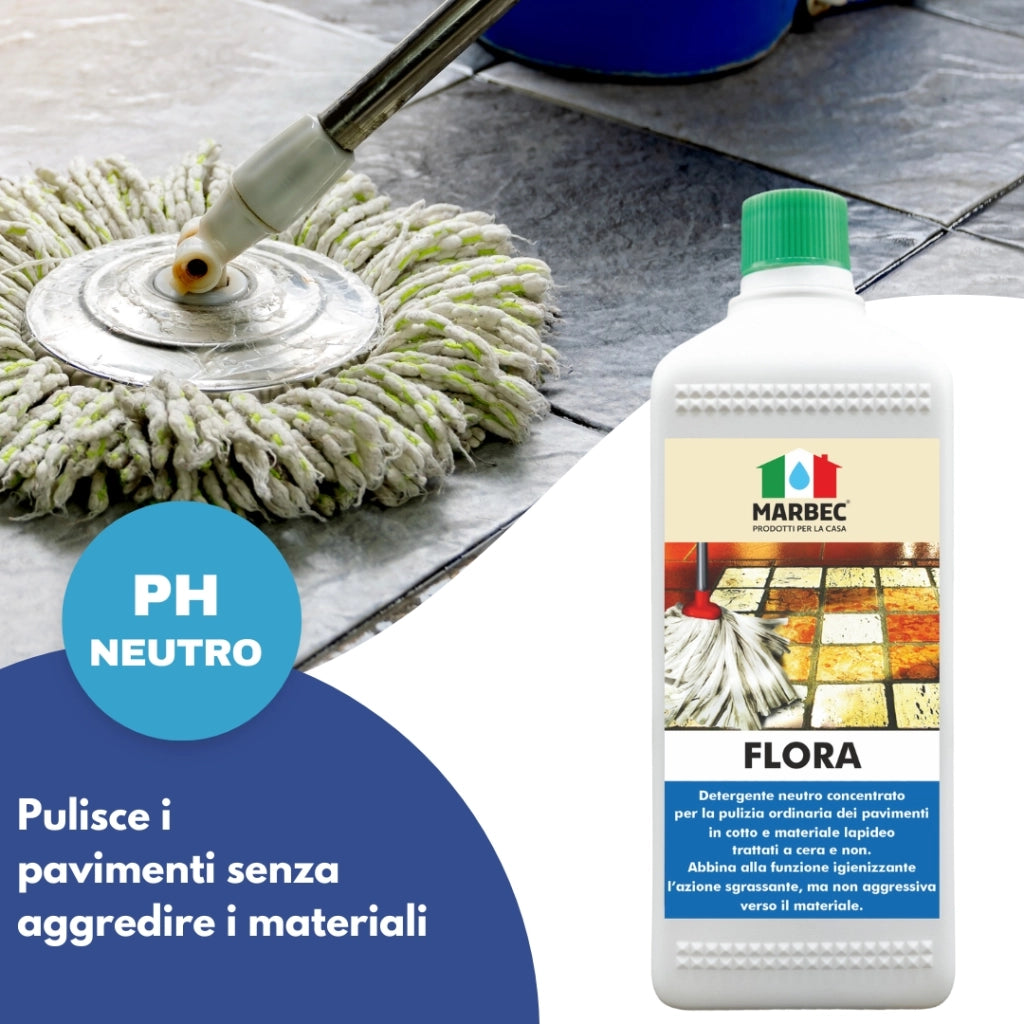 Pulizia pavimenti FLORA   1LTx6Pz