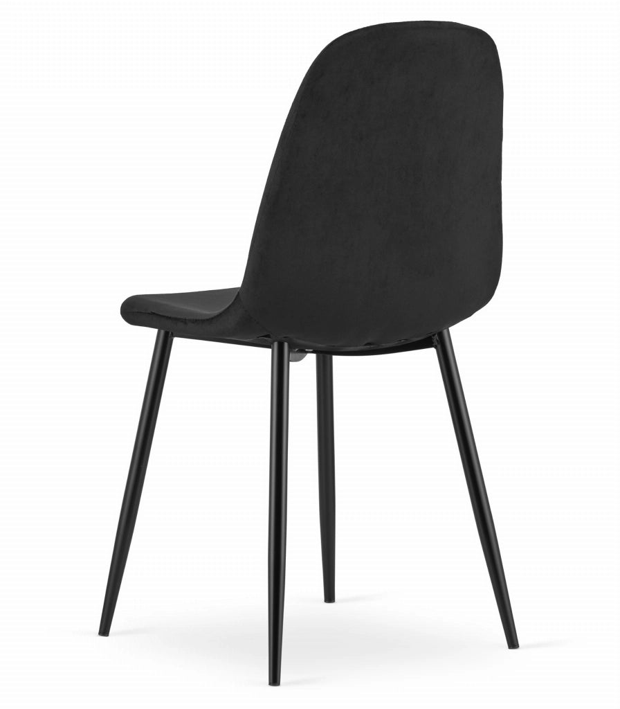 Sedia VALORA COMO - Velluto Nero ergonomico x 3