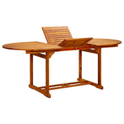 Tavolo da Giardino (150-200)x100x75 cm in Legno di Acacia 41818