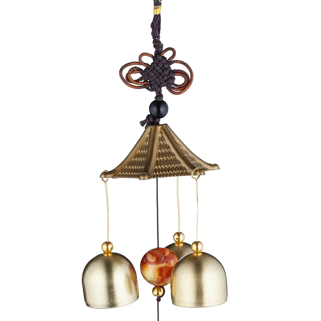 Set di 2 campanelli eolici decorativi a sospensione giardino balcone 60 x 10 cm atmosfera zen in metallo nero 13_0014405