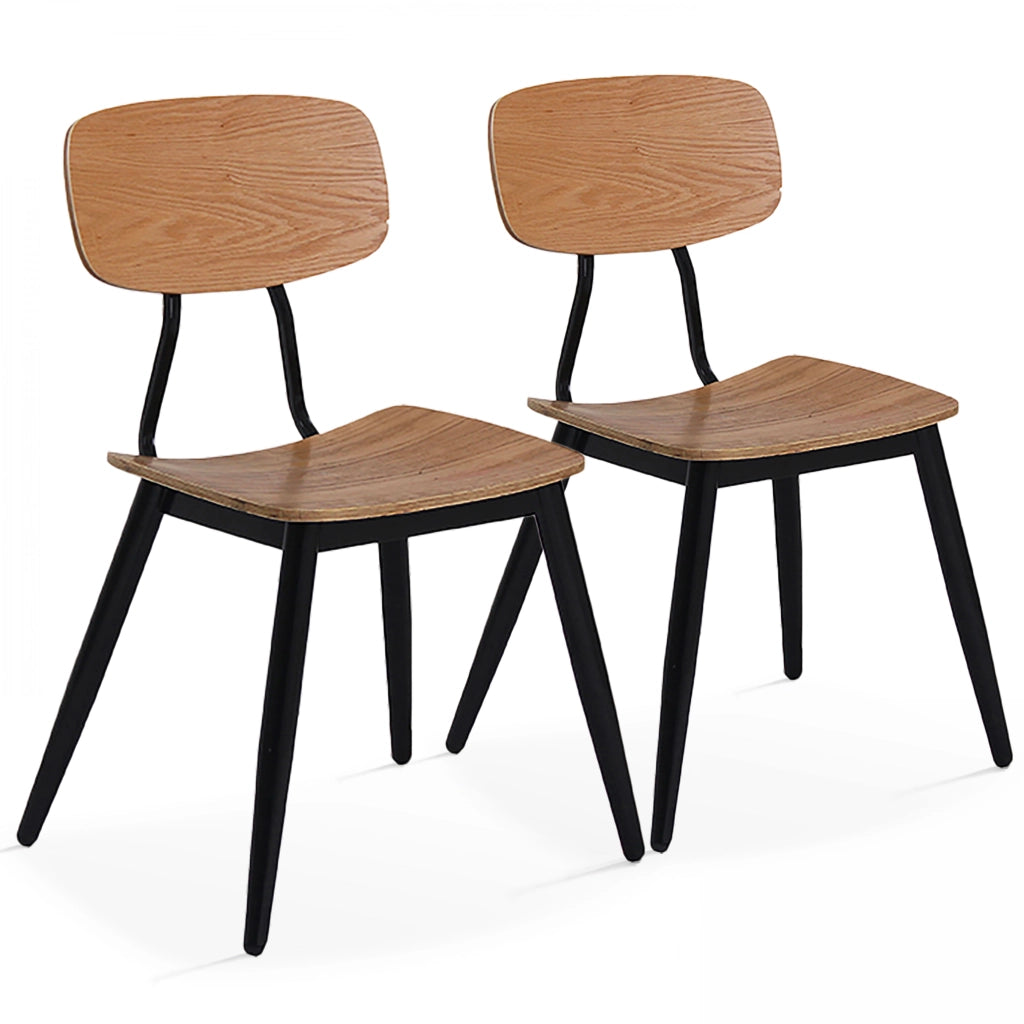 Oviala - Set di 2 sedie in legno