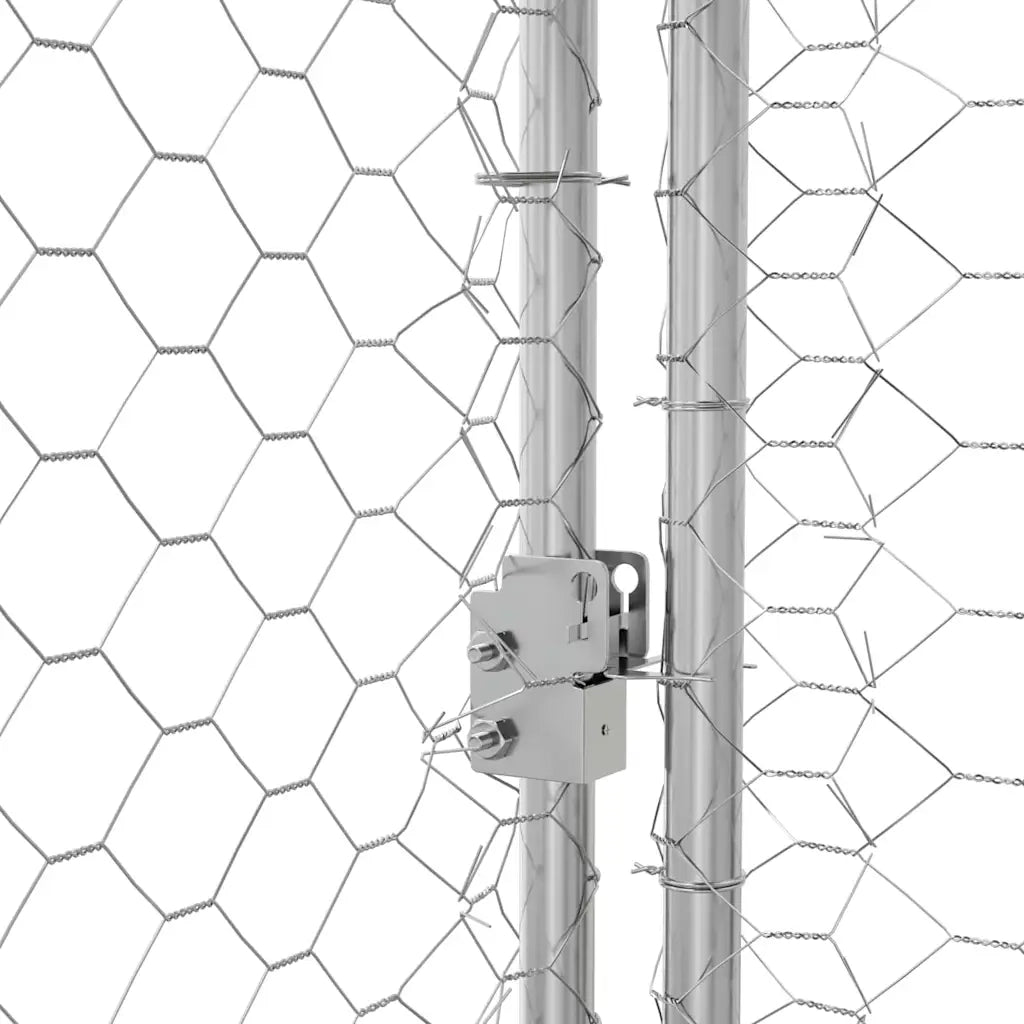 Cuccia per cani 4 pcs Argento 8 x 2 x 2 m Acciaio zincato 3368340