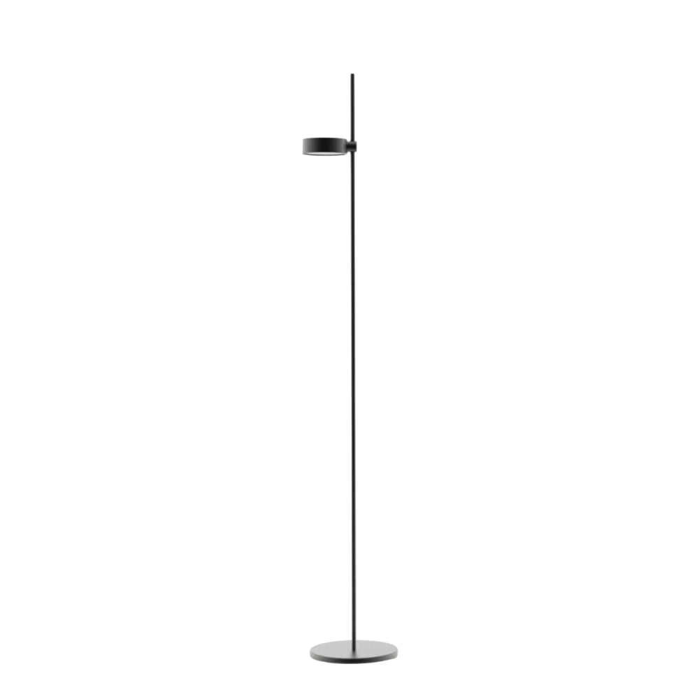 Zafferano Super O Lampada a led da terra Nera ricaricabile e dimmerabile - 1 Modulo Luce