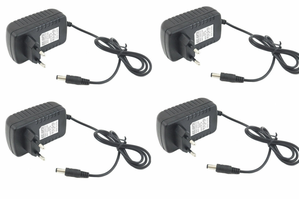 4 Alimentatori alimentatore stabilizzato trasformatore 220V telecamere 12V 2A 4P