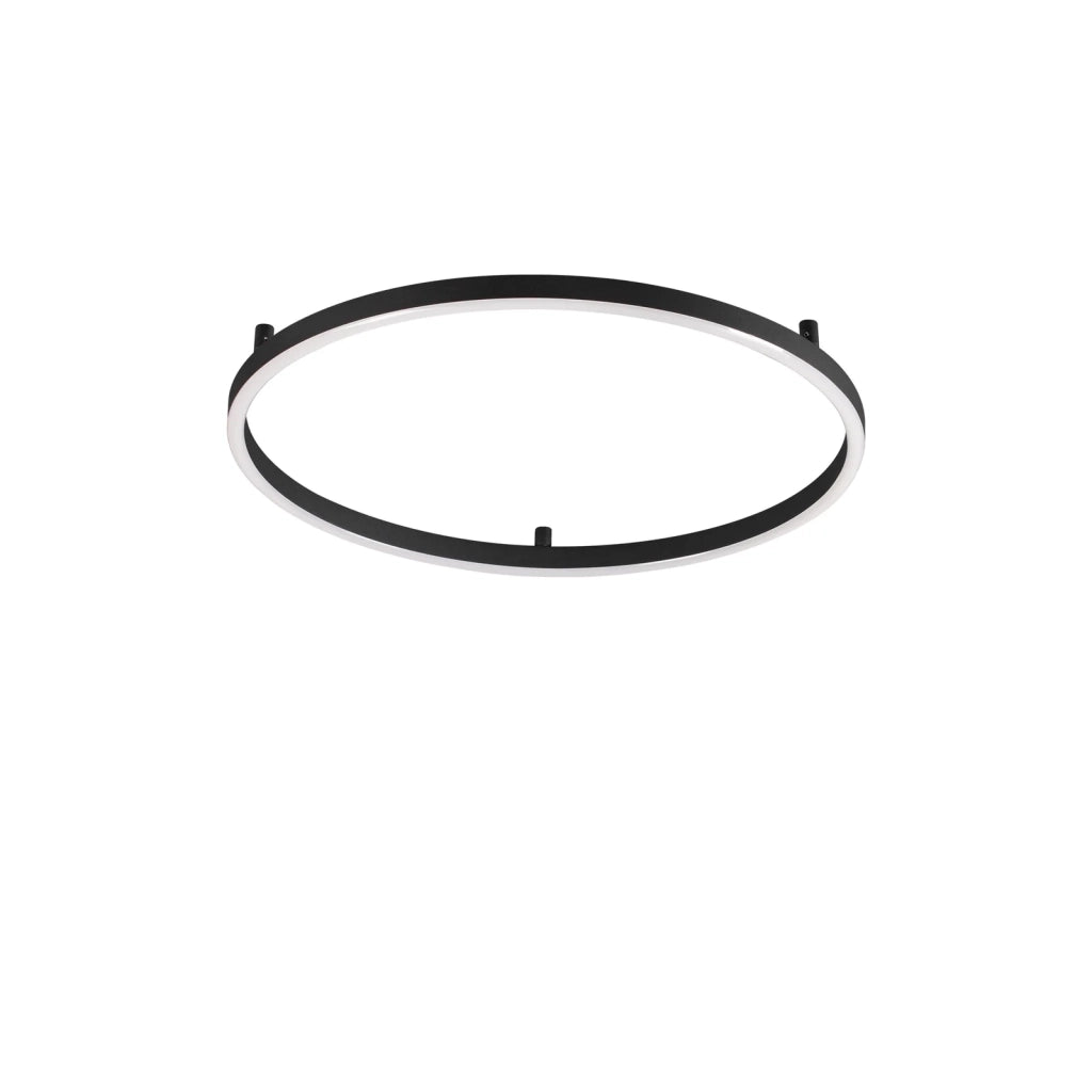 Plafoniera Oracle LED 29W Luce Calda 3000K Finitura Nera Ideal Lux