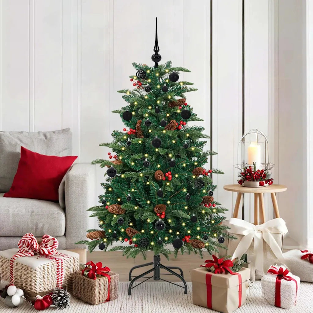Albero di Natale artificiale con 150 LED Verde 150 cm 3395542