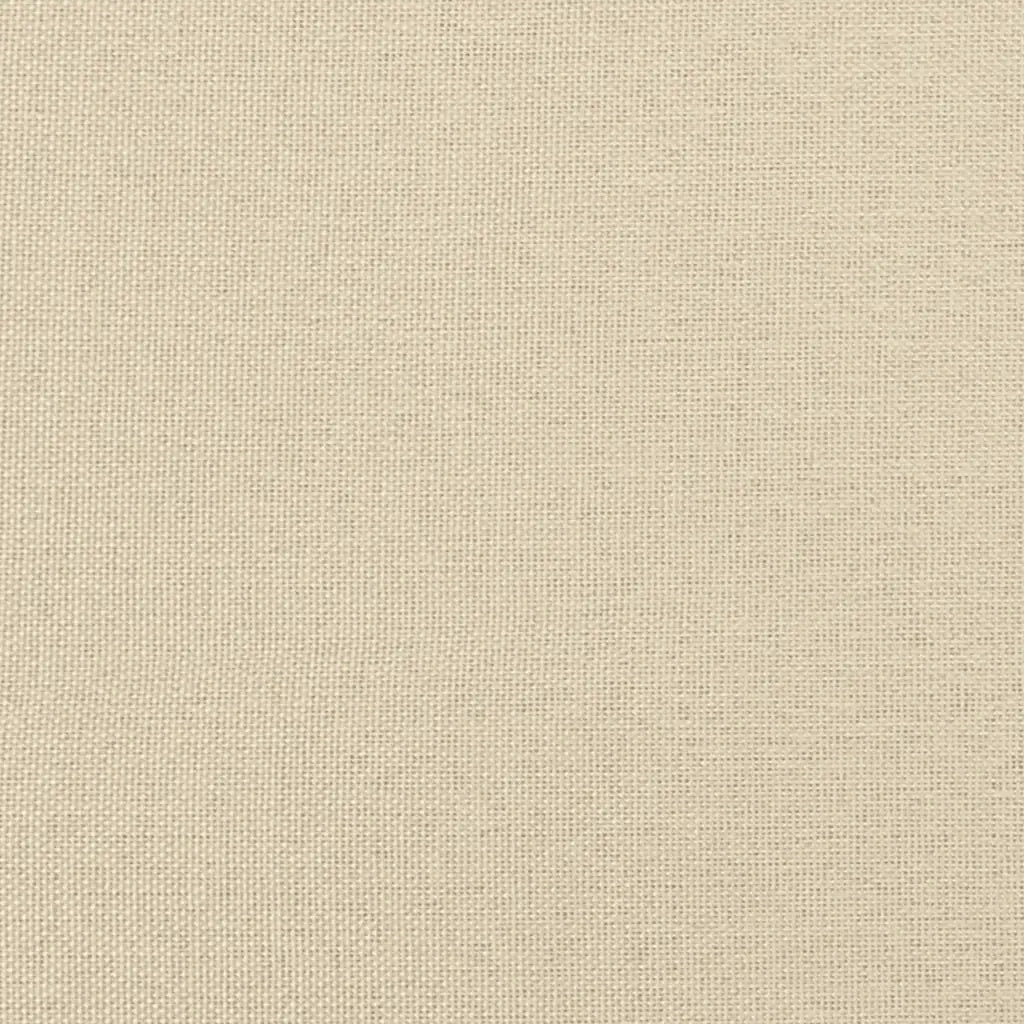 Coussin de tête de lit crème 80 cm tissu