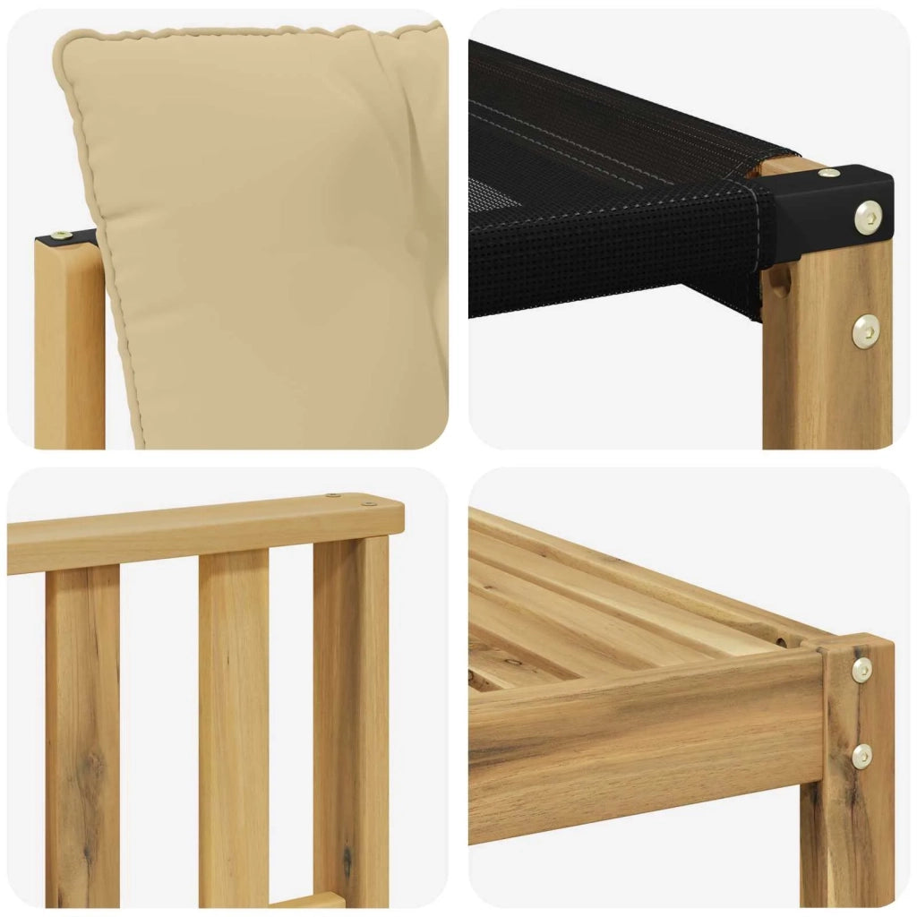 Set di divani da esterno 9 pz Bianco e Beige 3388827