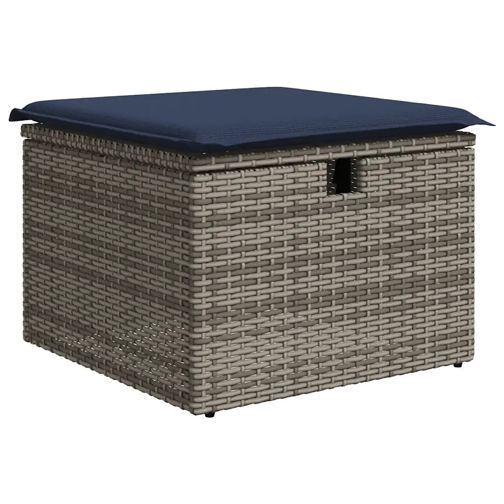 Set Divani da Giardino 8 pz con Cuscini Grigio in Polyrattan 3275151