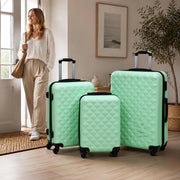 Hard-shell Trolley Set 3 Pcs. Mint Green ABS
