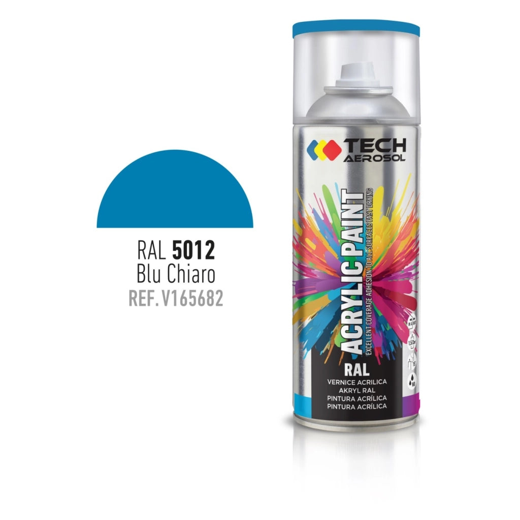 SPRAY ACRILICO BLU CHIARO 400ML RAL 5012.