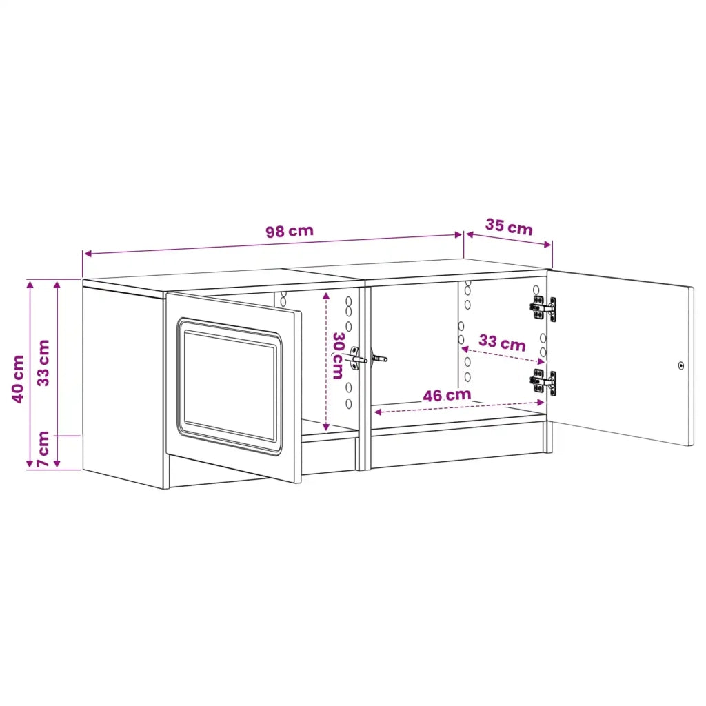 Mobile TV Legno antico Legno ingegnerizzato 897783