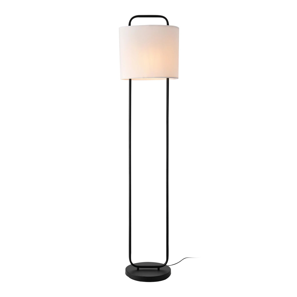 Lampada da Terra Meløy Paralume Ovale - Bianco lux.pro