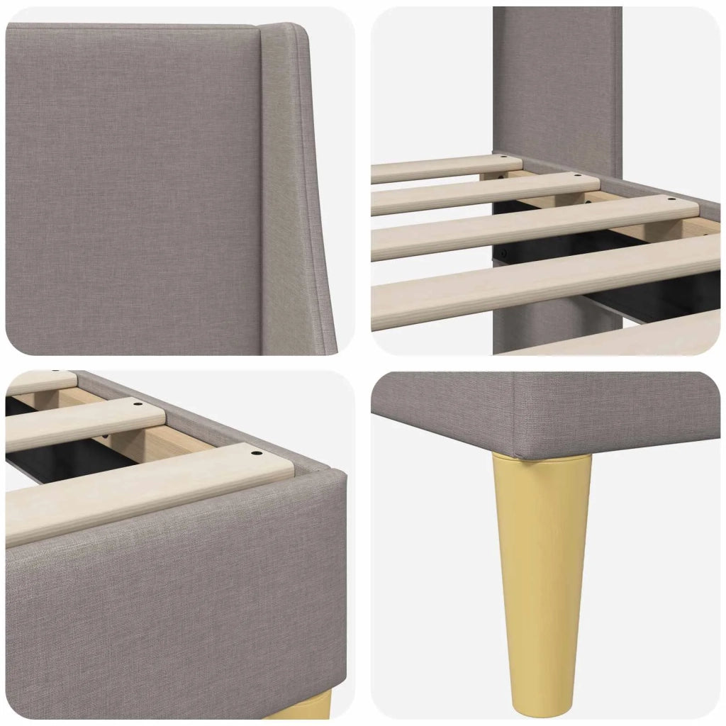 Letto singolo | Letto per adulti | Struttura del letto Tinta unita Talpa 90 x 190 cm Tessuto