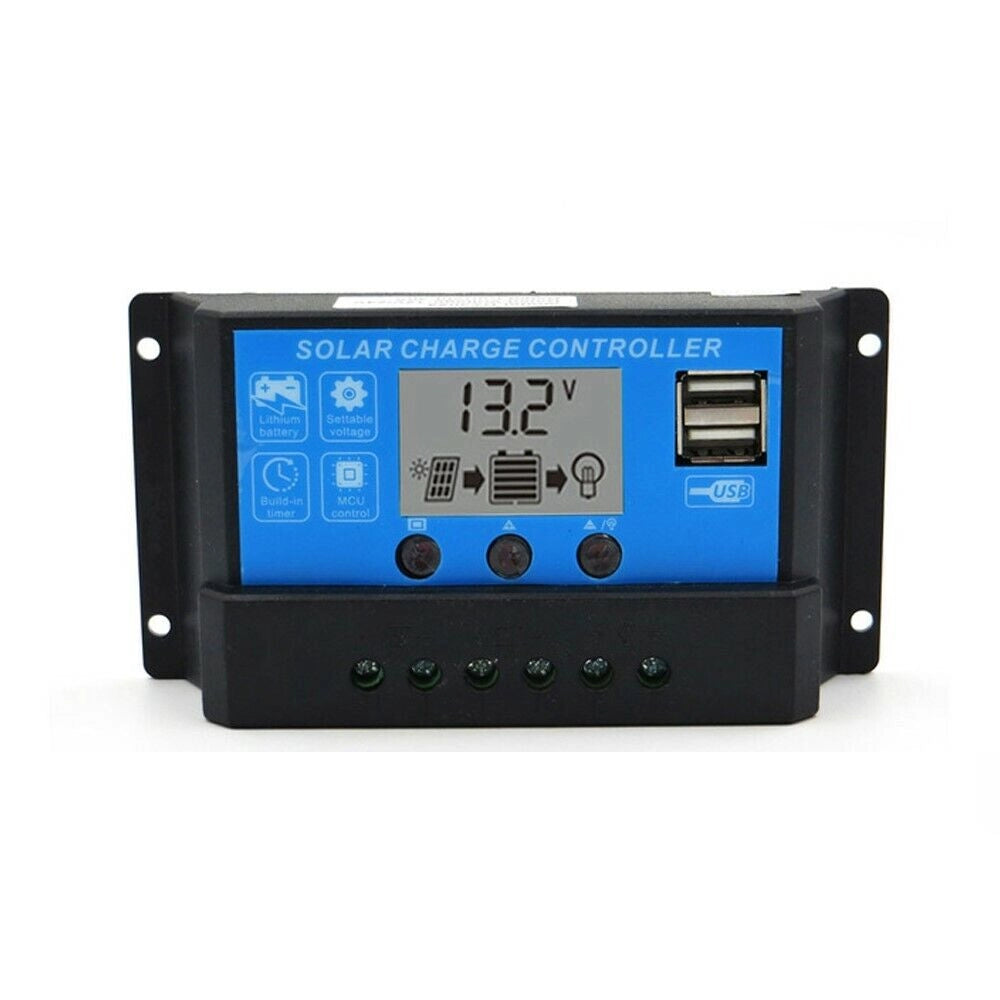 Regolatore di carica 20A per pannello solare 12/24V display LCD USB Art.89756
