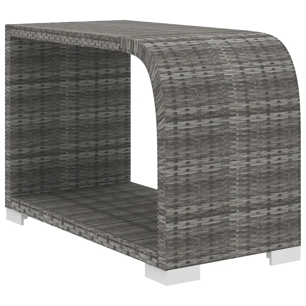 Set Divani da Giardino 11 pz con Cuscini in Polyrattan Grigio 48321