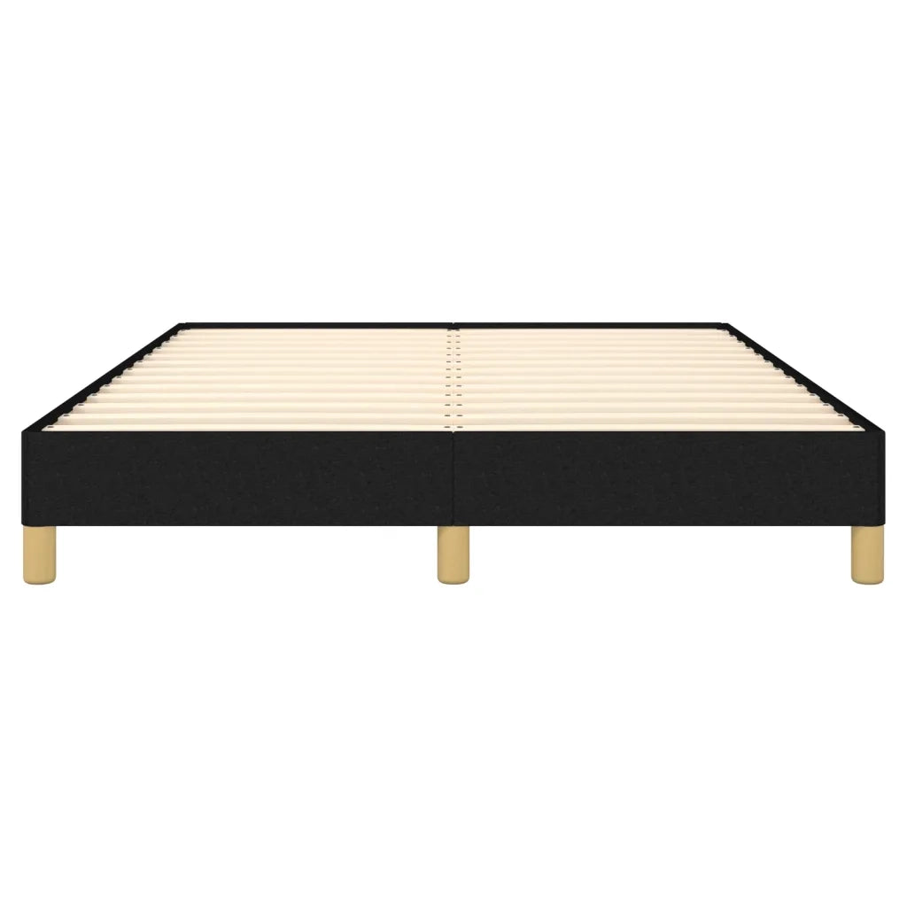 Letto matrimoniale | Letto per adulti | Giroletto senza Materasso Nero 160x200 cm in Tessuto