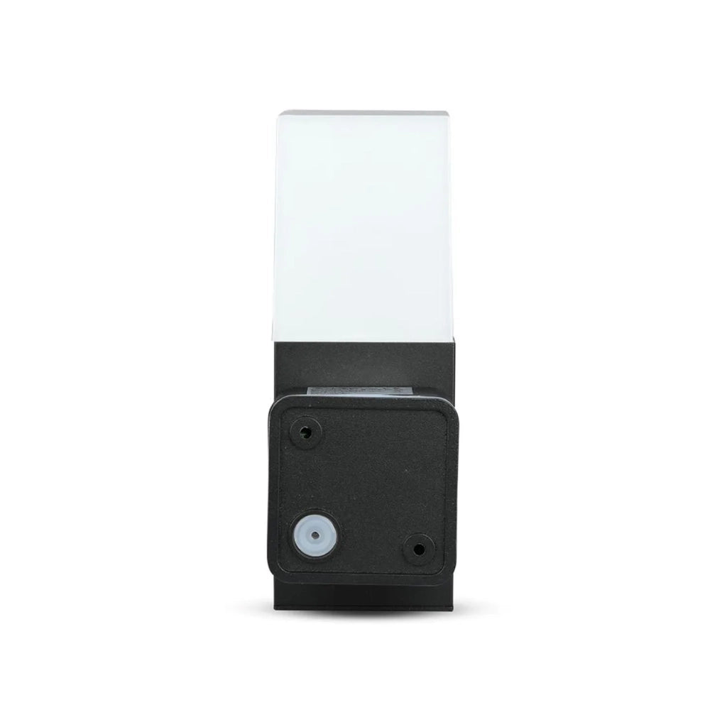 Applique da Parete per Giardino GU10 Alluminio Quadrato Nero 121x80x250mm IP54 – V-TAC – VT-7613
