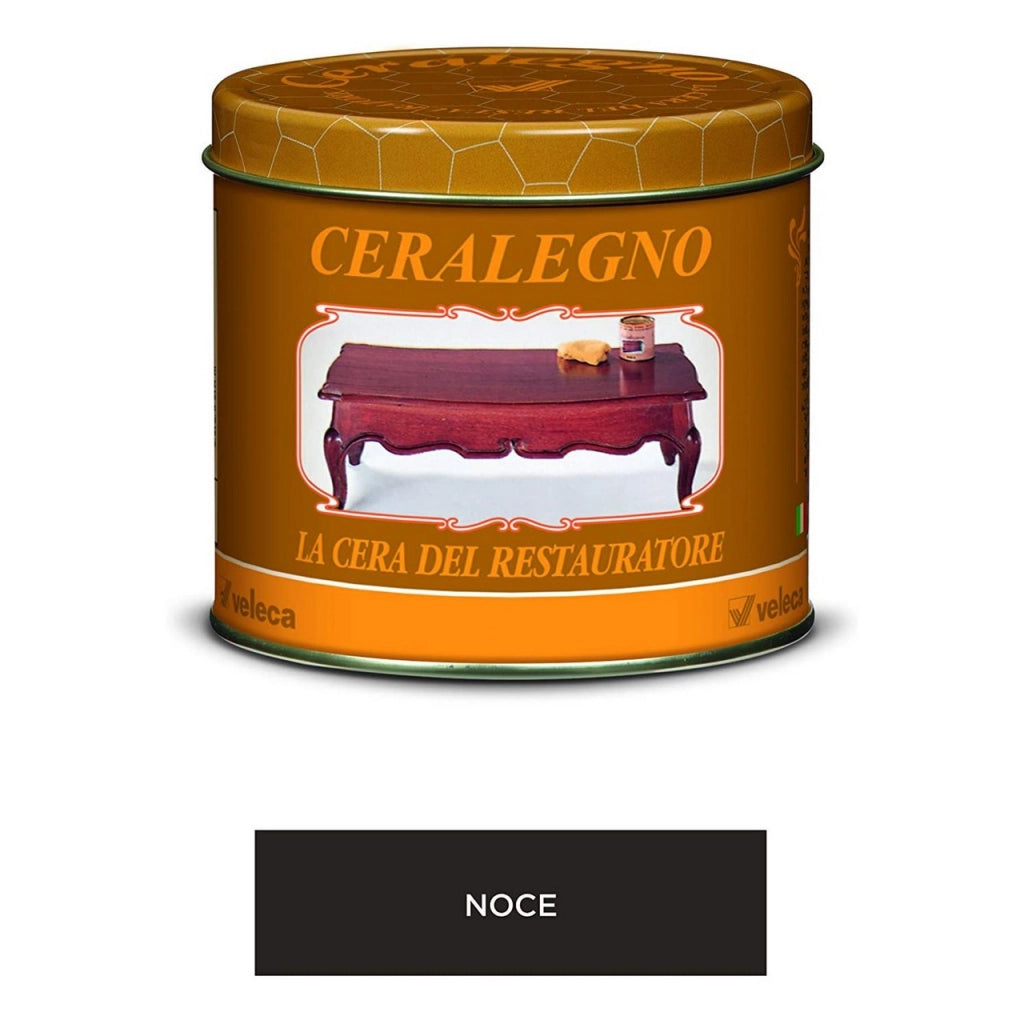 Ceralegno Cera in Pasta per Restauro Legno 500 ml Noce – Protettiva e Lucidante