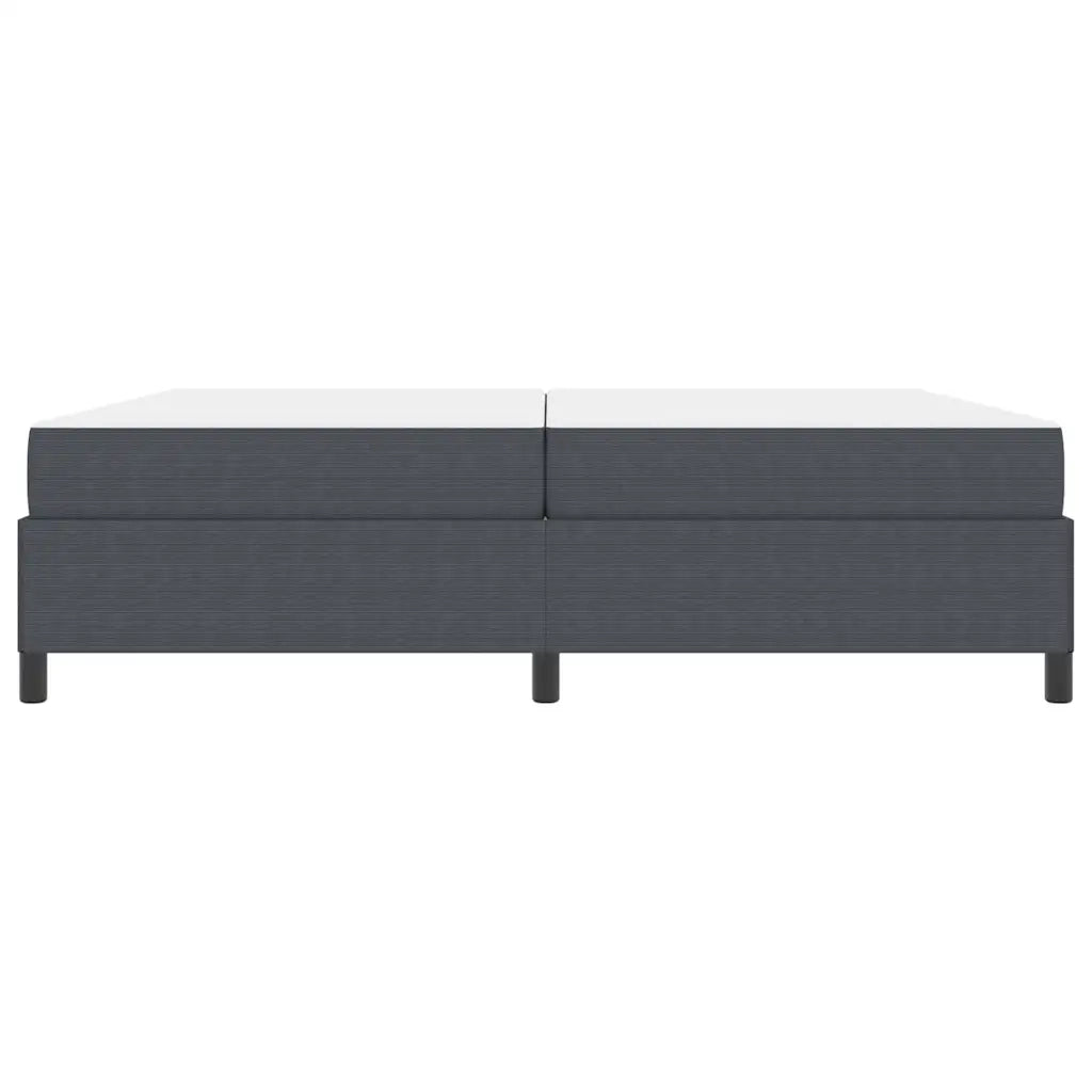 Struttura del letto Grigio scuro 200 x 200 cm Tessuto