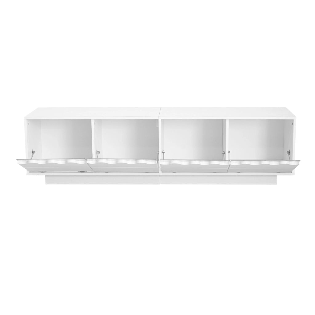 Mobile porta TV bianco 170 cm con 4 ante