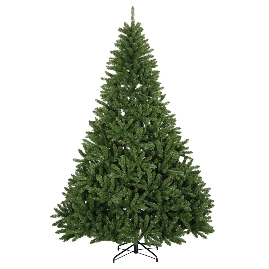 Albero di Natale artificiale verde chiaro con palline 210 cm 3466741
