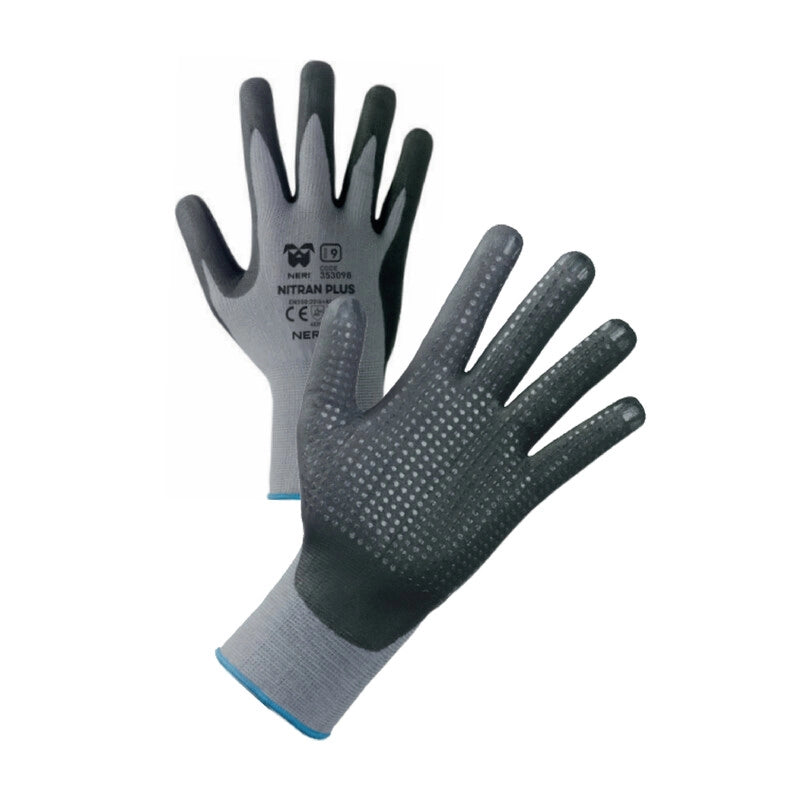 GUANTI NYLON/NITRILE NITRAN PLUS  TG.10- 12,0 paia