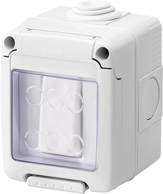 CONTENITORE DA PARETE PER APPARECCHI IP55 'SYSTEM' 3 Posti - GEWISS