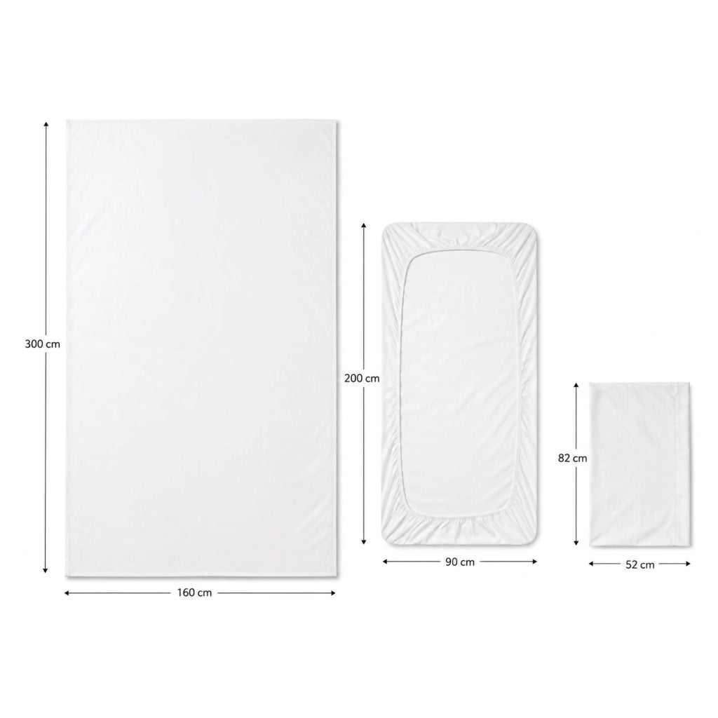 Rosinone, set Completo Letto Singolo in Percalle, Rosa