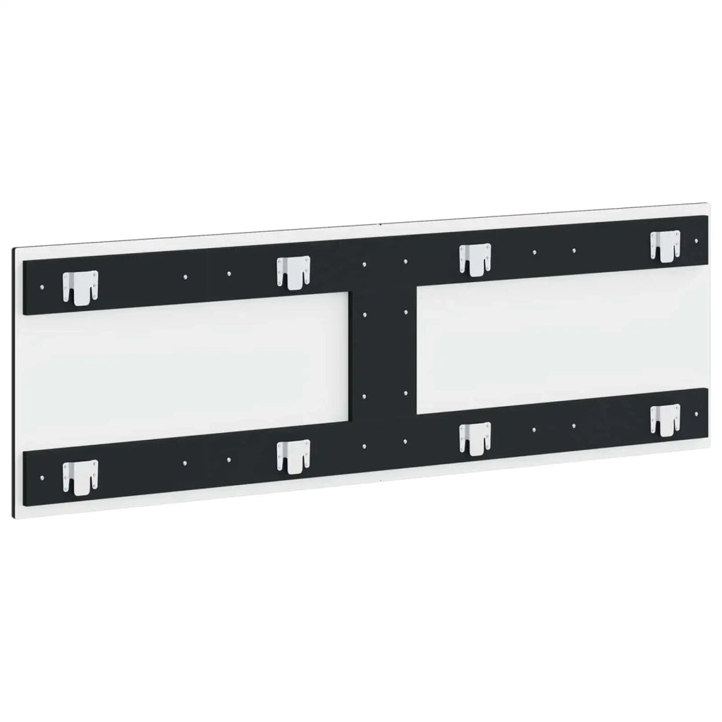 Testiera da Muro HAARLEM Nero Legno ingegnerizzato 896946