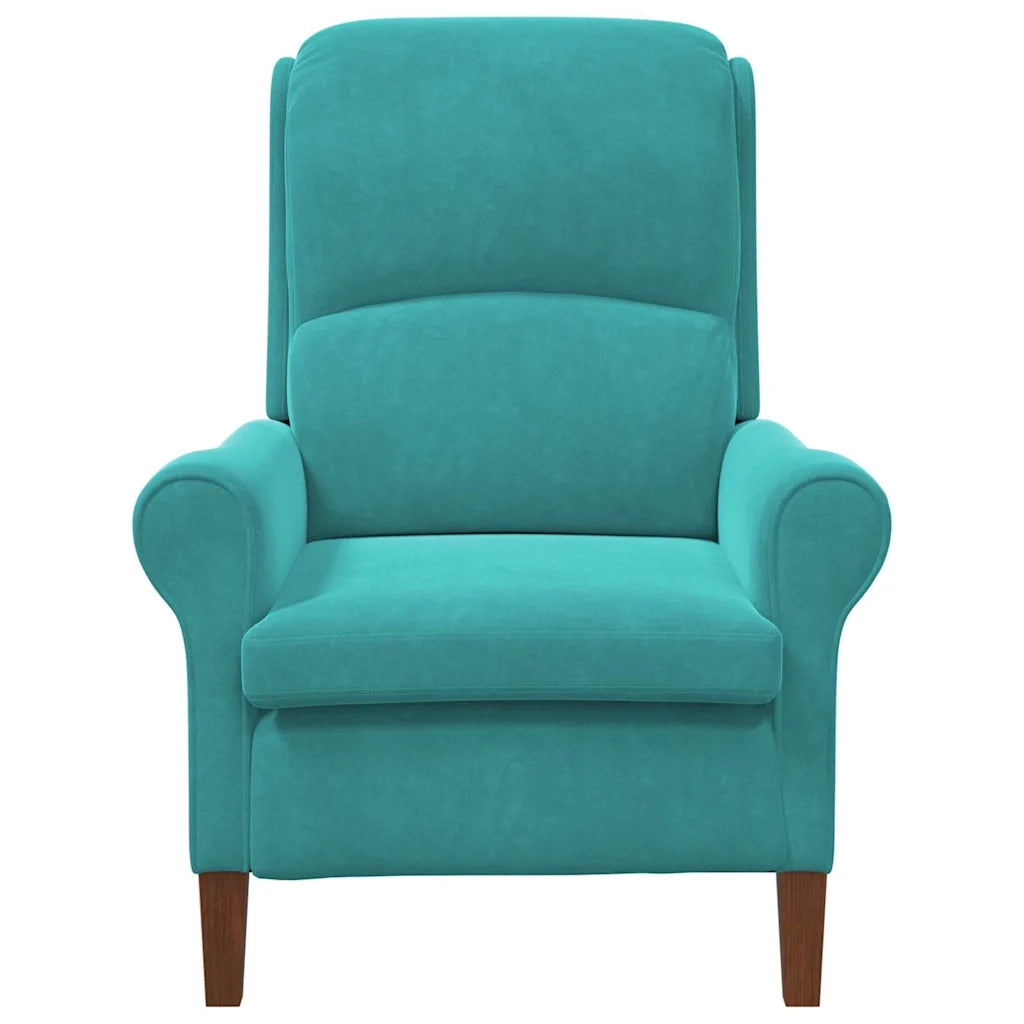 poltrona Turchese 76 x 94 x 102 cm Velluto