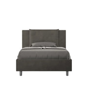 Letto Singolo 90x200 cm con Rete Appia Grigio
