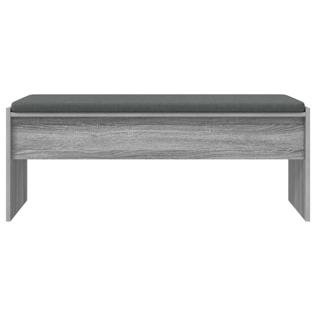 Panca per ingresso con cuscino Grigio Sonoma 103 x 38 x 40 cm 891565