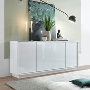 (2c) Madia bianca lucida 180x79x43 cm