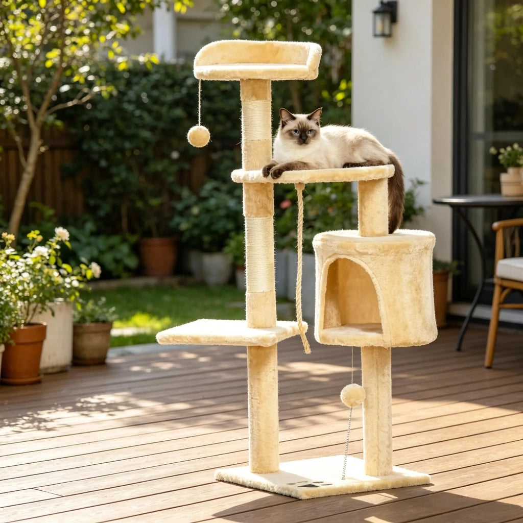 Albero tiragraffi per gatti, morbido