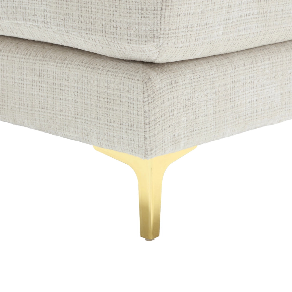 Divano U Angolare Chenille 3 Posti ¨C MINIMAL ¨C Grigio, Tessuto
