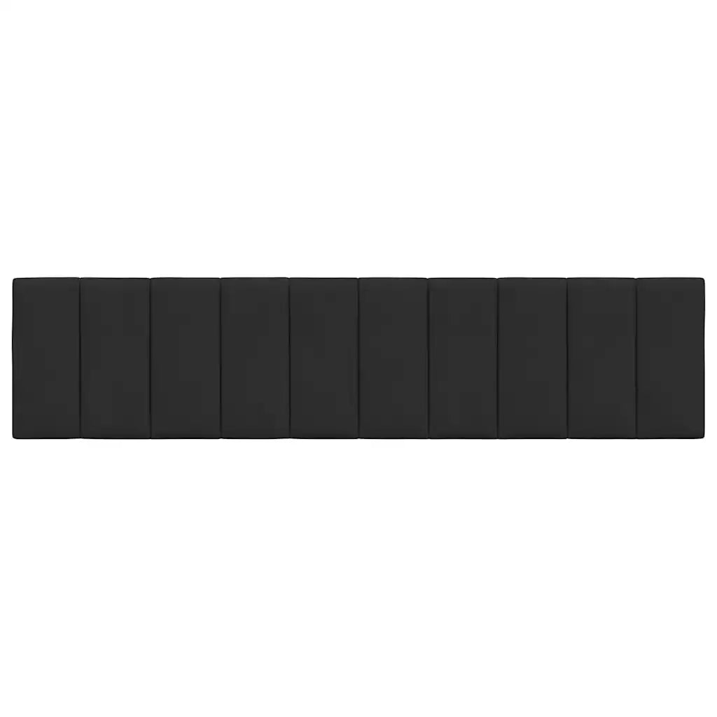 Coussin de tête de lit Hanko noir 200 cm velours