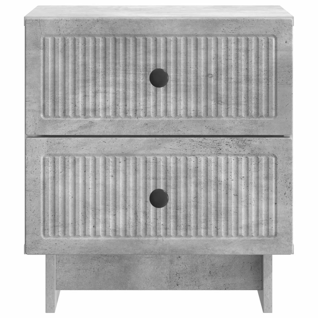 Armadio da Notte Grigio Cemento 43 x 34,5 x 47,5 cm 893841