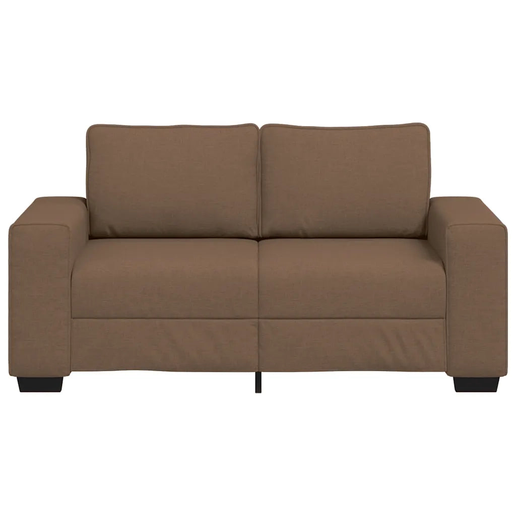 Divano a 2 Posti Marrone 160x77x82 cm in Tessuto 4105160