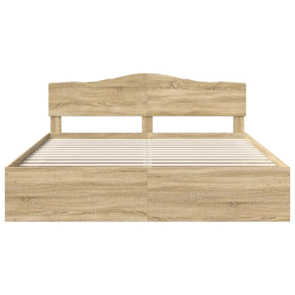 Letto matrimoniale | Letto per adulti | Struttura del letto Sonoma 200 x 200 cm Pino massello