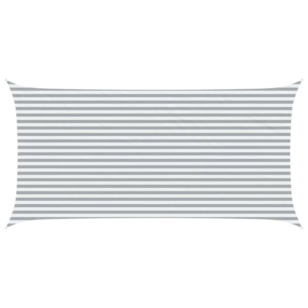 Vela Parasole | Telo Ombra | Vela da ombra solare Grigio chiaro e bianco 6 x 3 m
