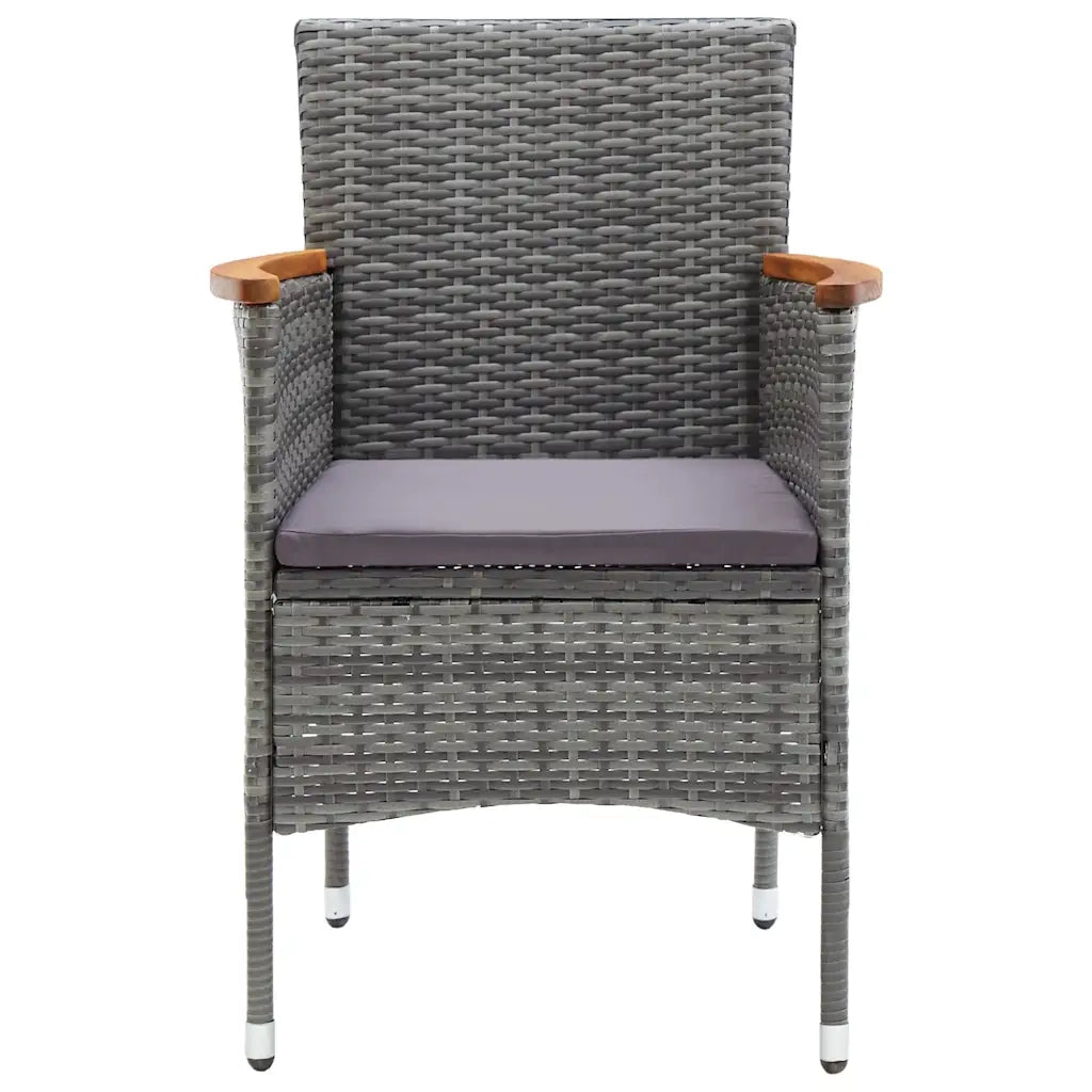 Set da Pranzo da Giardino 7 pz Grigio 3067782