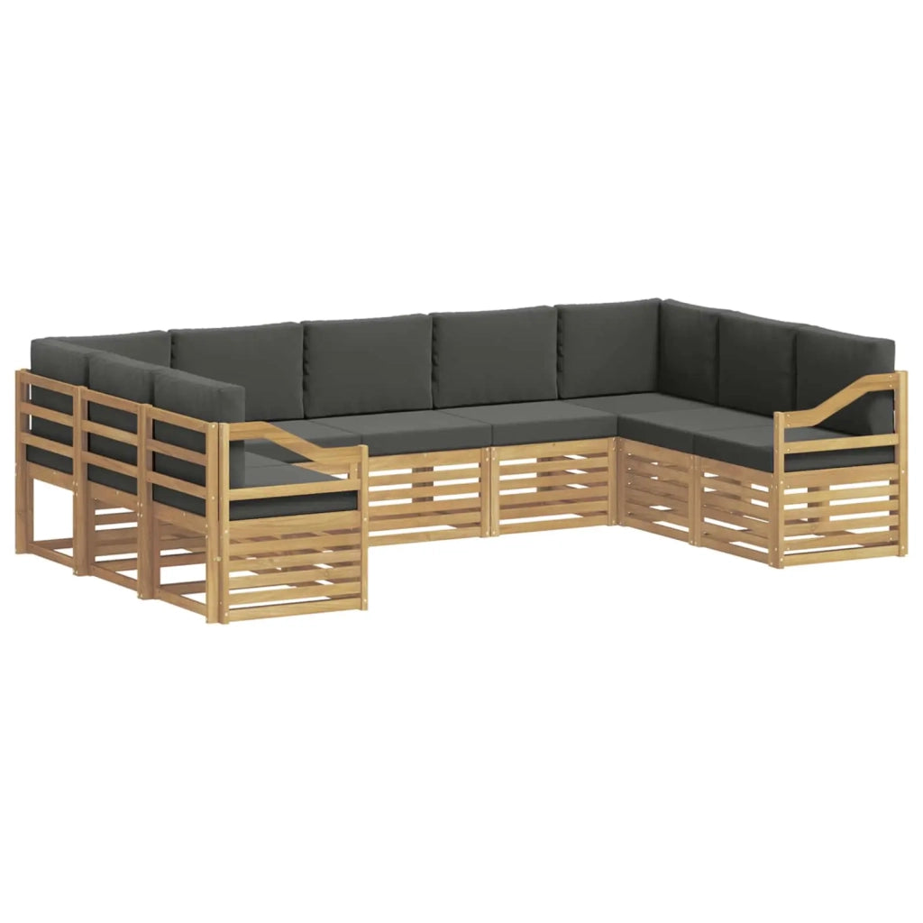 Set divano sezionale 9 pcs Bianco e Antracite 3392522