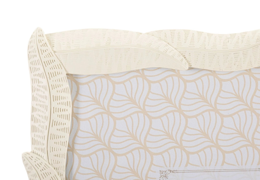 Cornice Snake 25x2x30 cm in Resina e Vetro Crema