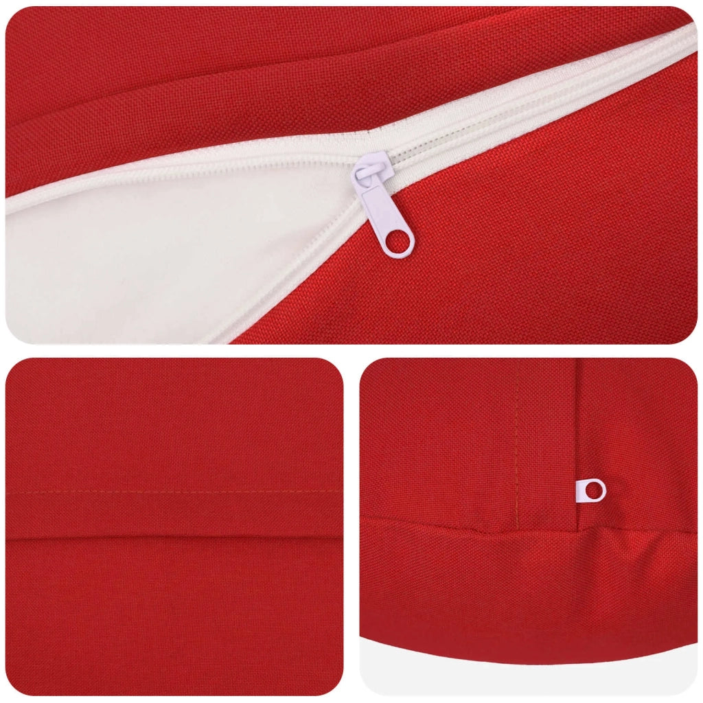 Cuscino con cuscino HEERLEN 6 pz Rosso Tessuto 929012
