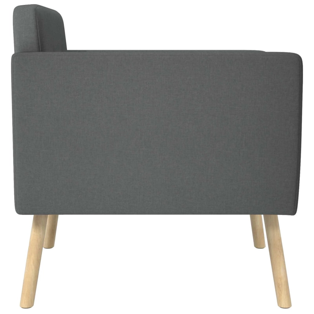 Sedia d'accento Grigio Scuro Tessuto 42044783