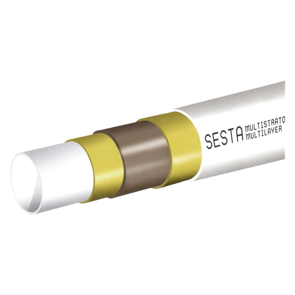 TUBO MULTISTRATO NUDO PEXB/AL/PEXB Ø  16 x 2 - rotolo 100 metri  - SESTA