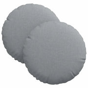 Cuscini per Seduta 2 pz | Cuscini per sedie Grigio chiaro ?30 x 13 cm Tessuto